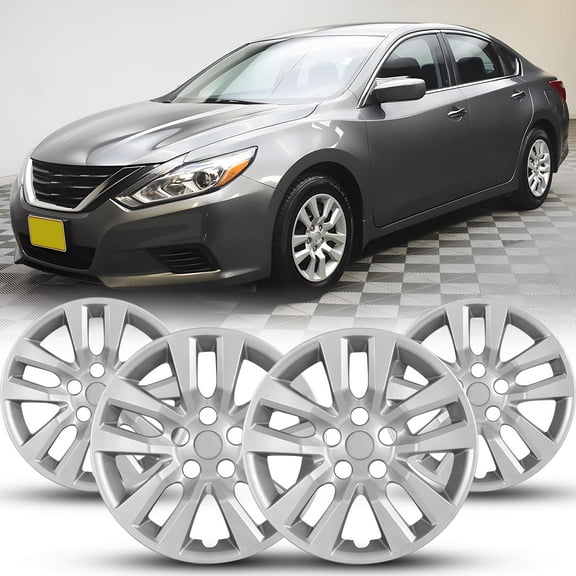 Hubcaps 16 inch Wheel Rims Cover for Nissan Altima Sedan 2013 2014 2015 2016 2017 2018 Wheel Rim Covers,Heavy Duty PP Material (Set of 4,Lacquer)