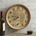 thumbnail image 2 of Taylor Precision Products 14-inch Poly Resin Time Clock with Thermometer in Wine Time Pattern, 2 of 9