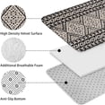 thumbnail image 5 of Black Geometric Diamond Pattern Bathroom Rugs Sets 3 Piece,Toilet Cover Set,Absorbent Non Slip Bathroom Mats Sets with U-Shaped Contour Rug Toilet Rug Set, 5 of 5