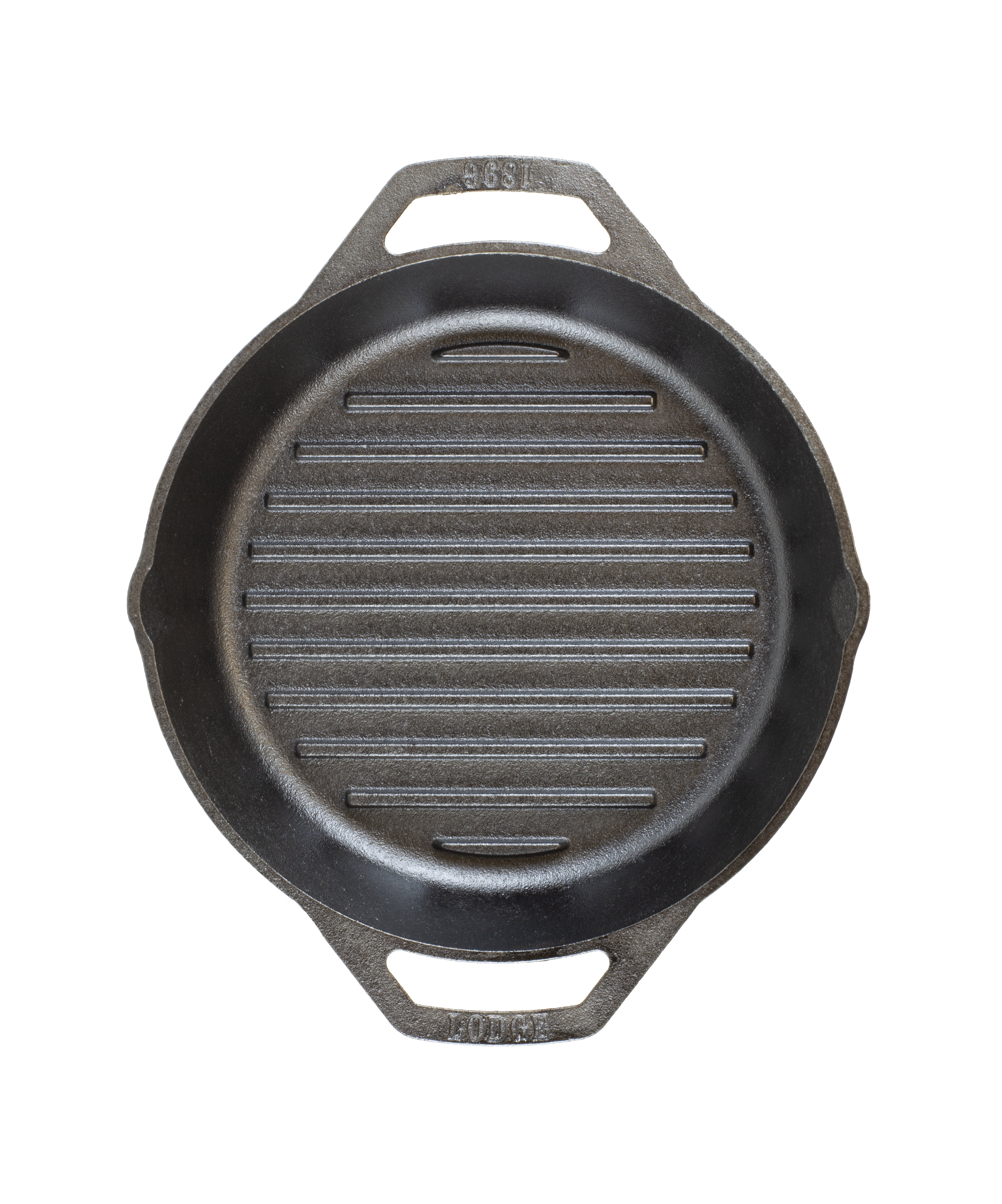 Lodge PreSeasoned 10.25" Cast Iron Dual Handle Grill Pan, L8GPL