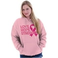 thumbnail image 4 of Breast Cancer Love Hope Strength Hoodie Sweatshirt Women Brisco Brands S, 4 of 6