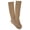 Khaki, variant on Graduated Compression Diabetic Calf Sock, Navy Blue, Large