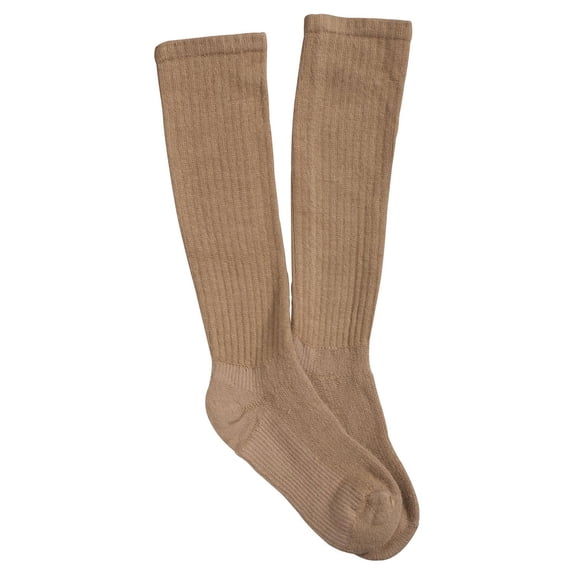 Graduated Compression Diabetic Calf Sock, Khaki, Small