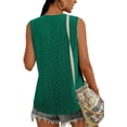 thumbnail image 4 of Sleeveless Women V Neck Lace Tank Tops Cami Shirt, 4 of 5