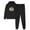 Black, variant on JURANMO Athletic Outfits for Women Happy Halloween Sweatsuit Cute Pumpkin Print Hooded Pullover Tops with Sweatpants Holiday Party Tracksuit with Pockets Limited Time Deal Black S
