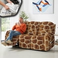 thumbnail image 4 of COEQINE Stretch Recliner Cover Universal 8 Pieces Recliner Sofa Cover Stay in Place 3 Seater Furniture Protector Home Decor for Pets, Dogs, Cats, Kids, Giraffe Print, 4 of 8