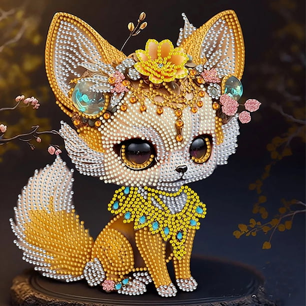 Diamond Painting 5D DIY Parcial Forma especial Taladro Fox Kit Decoración para el hogar (K172)
