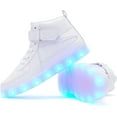 thumbnail image 2 of YAZI Kids LED Light up Shoes USB Charging Flashing Light Up High-top Sneakers for Boys and Girls Child Unisex, 2 of 10