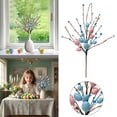 thumbnail image 2 of Plastic Easter Flower Easter Colorful Egg Berries Decorations Spring Flower Egg Twig Branches for Home Party Vase Flower Arrangement Centerpiece Easter Egg Decoration, 2 of 5