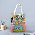 thumbnail image 2 of Baby Looney Tunes Bolso de tela con estampado de lienzo para mujer, bolsa de compras reutilizable y estética, con cremallera interior, regalo para mujer,40*45cm., 2 of 6
