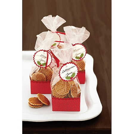 Treat Bags And Baskets 8/Pkg-Cottage Christmas