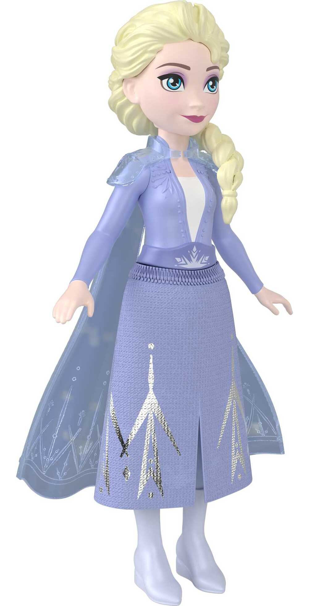 Disney Frozen Elsa Small Doll in Travel Look, Posable with Removable Cape & Skirt - image 3 of 6