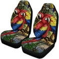 thumbnail image 1 of ABPHQTO Juego de 2 fundas para asientos de coche Red Parrot Universal Auto Asientos delanteros Protector para coche, SUV sedán, camión, 1 of 3