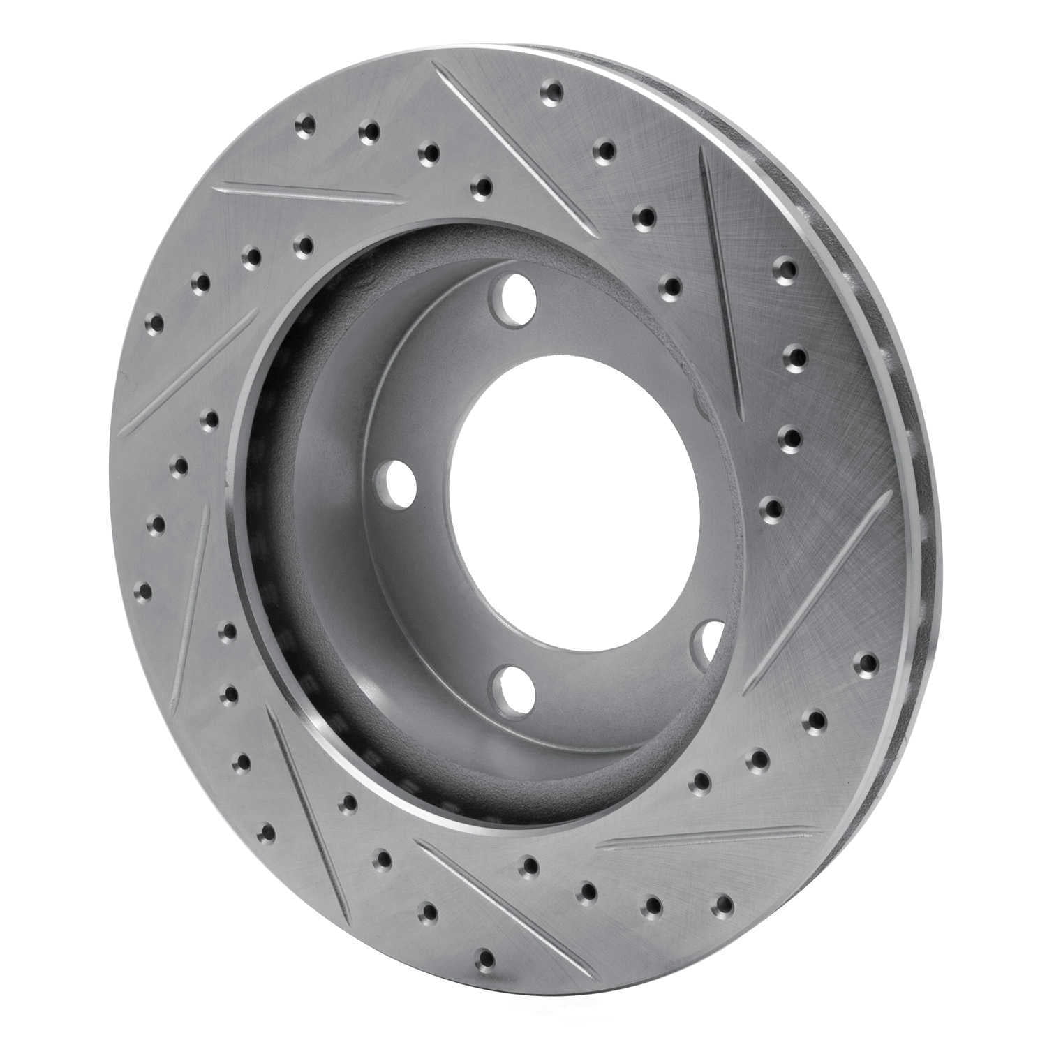 Dynamic Friction Company 631-54131L DFC Brake Rotor - Drilled And Slotted - Silver