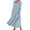 Light Blue, variant on Cavosen Linen Dress for Women Long Sleeve Blue A-Line Dress Long Fashion Comfortable Dresses Plain Cotton Linen Casual Dress Crewneck Dress with Pocket Going Out Clothes L