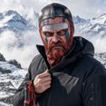 Viking Ritual Masks Novelty Ski Mask, Realistic Viking Face Balaclava, Funny Winter Face ...