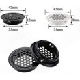 thumbnail image 2 of 35mm Stainless Steel Ventilation Grille for Cabinets Furniture Black Round Mesh Exhaust Hole 24pcs, 2 of 4