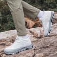 thumbnail image 4 of NOKIO Men Knit Walking Sneakers Breathable Wide Toe Athlet𝗂c Shoes with Adjustable Elastic Strap, Non-S𝗅ip Durab𝗅e Hiking Shoes Summer Lightweight Running Shoes for Back to College, 4 of 7