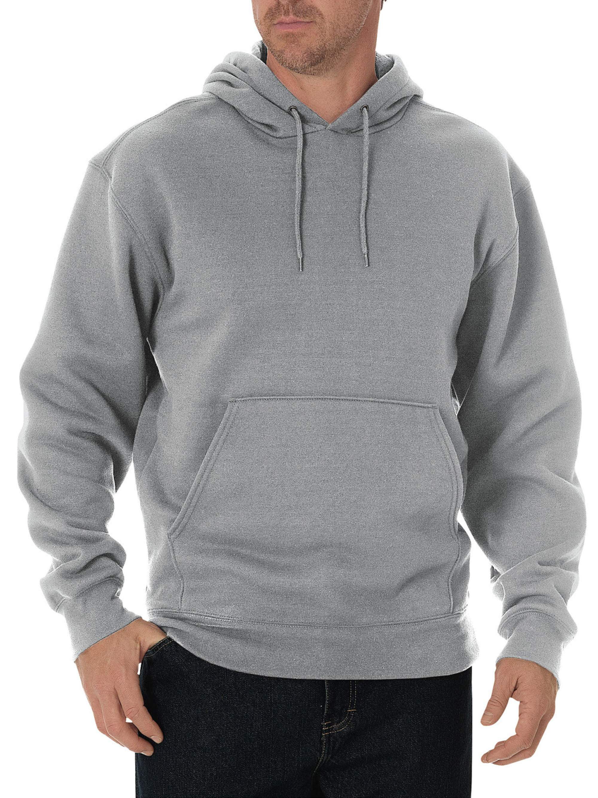 Men's Midweight Fleece Pullover Hoodie - Walmart.com