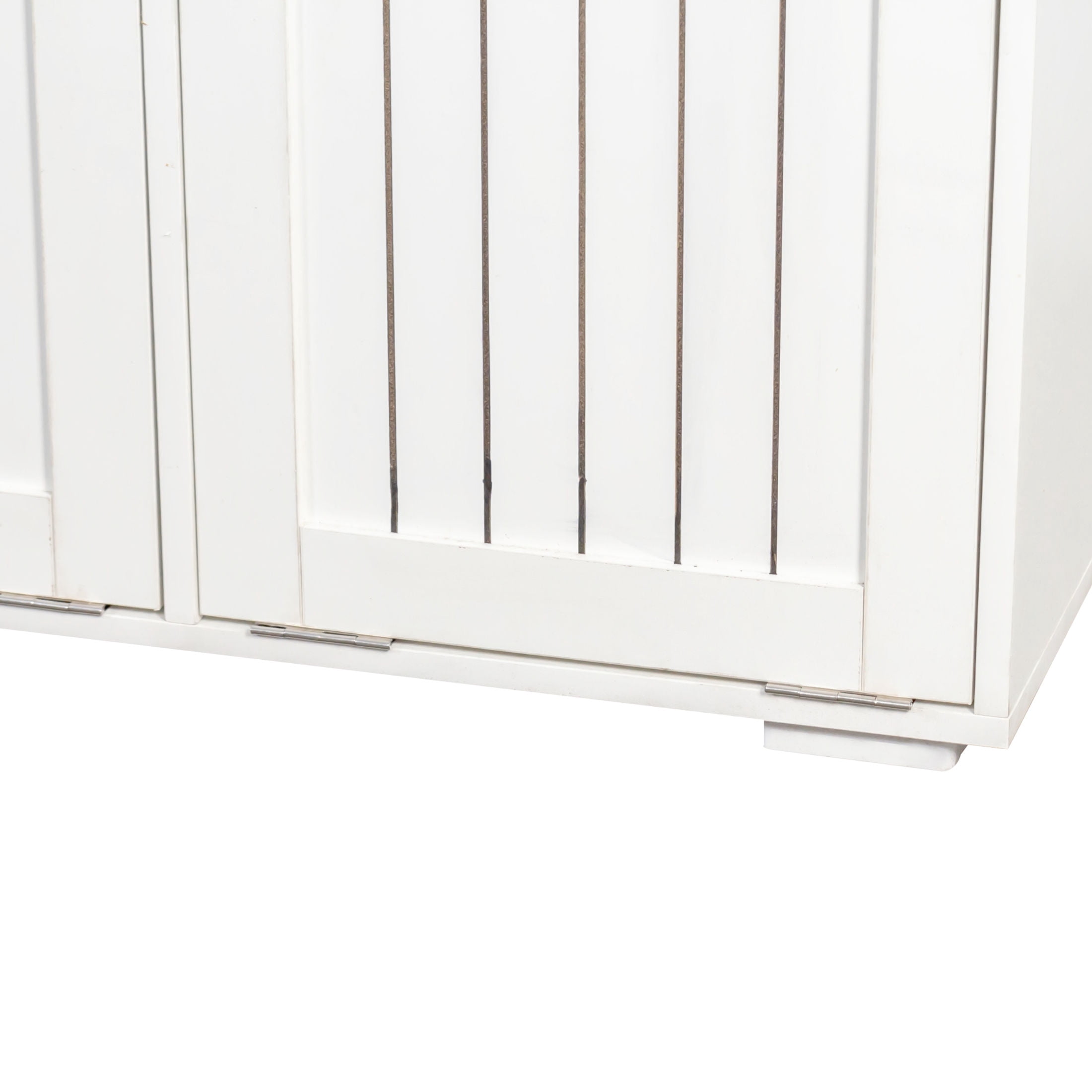 Noble House Double Laundry Cabinet with 2 Removable Laundry Baskets & Drawers, Tilt-Out Storage Cabinet, White