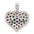 thumbnail image 4 of Sterling Silver Rhodium Diam. & Sapphire Heart Pendant QP3612, 4 of 4