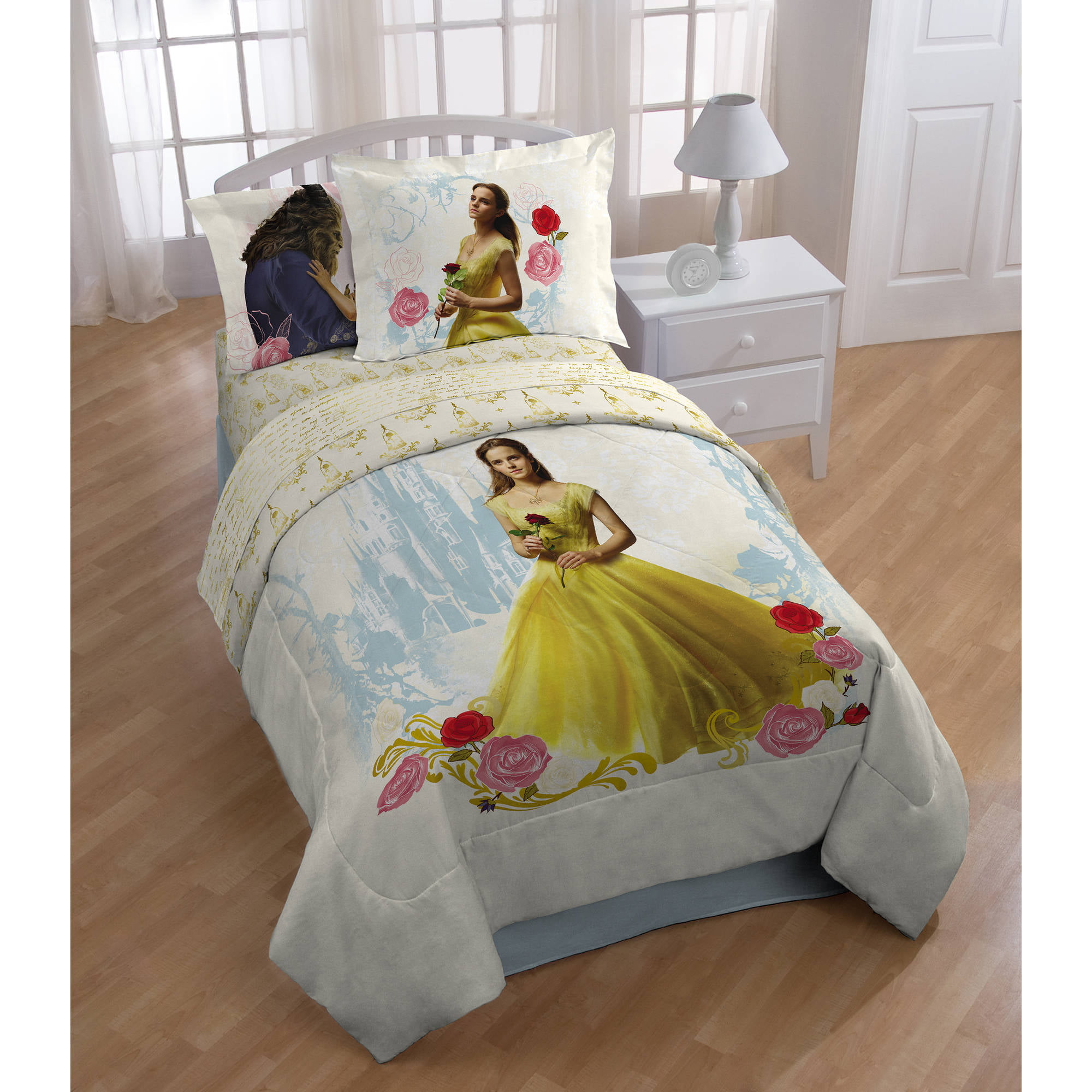 beauty and the beast bed sheets