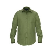 Angle View: Braveman Men's Buffalo Plaid Button Down Classic Fit Flannel Shirt