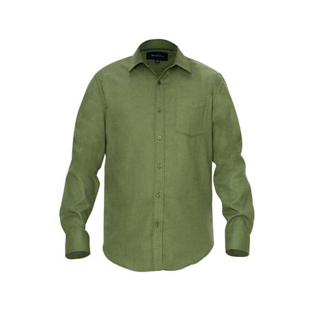 Braveman Men's Buffalo Plaid Button Down Classic Fit Flannel Shirt