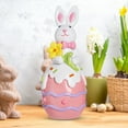 thumbnail image 2 of Easter Bunny and Egg Resin Set Exquisite Desktop Ornament for Joyful Home Party Decorations Easter Decoration, 2 of 4
