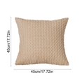 thumbnail image 3 of Pillow Covers 18x18,Throw Pillow Covers,Corduroy Throw Pillow Covers,Soft Breathable Solid Color Pillow Shams with Hidden Zipper Washable Decorative Pillowcase for Home Sofa Bedroom(Beige 18*18in), 3 of 6