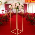thumbnail image 5 of Miumaeov 1PCS Gold Metal Flower Stand Pedestal Centrepiece Wedding Window View 9.84*27.56in, 5 of 15