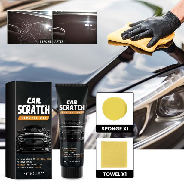 Vehicle Protection Polishing Wax Polishing Kit Car Paint Coating Polishing Refurbishing Scratch Repair 60gFeatures:1. By wiping the scratch wax, repair the scratches, scratches, sun marks and nail