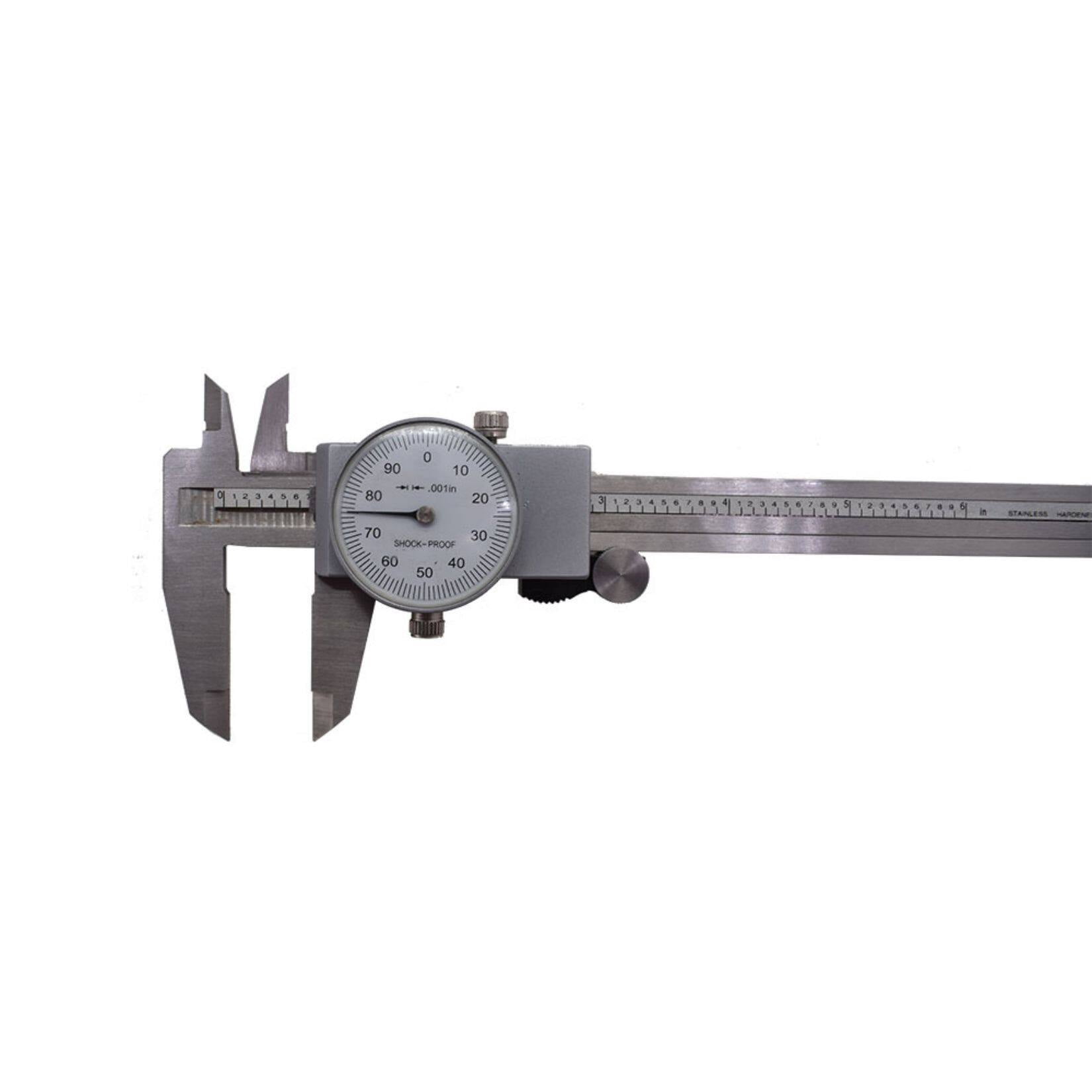 6 inch Digital Caliper 0.001" Stainless Steel Shockproof 4-Way Measurement with Plastic Case