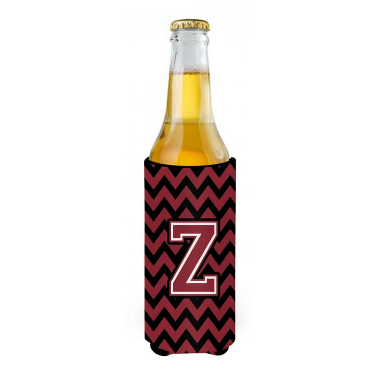 Carolines Treasures CJ1052-ZMUK Letter Z Chevron Garnet and Black