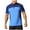 Blue, variant on ZQUUVOU Men's T-Shirt Solid Color Zipper Casual Elastic Sports Short Sleeve Collar Top (Green,L)