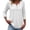 White, variant on Razzly Women's Basic Casual Button Down Short Sleeve Round Neck T-Shirt Comfortable Soft Breathable Everyday Top for Spring and Fall(White,M)