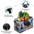 thumbnail image 3 of Dachshund Large Capacity Foldable Laundry Organizer Storage Bins Beach Bag Storage Bag Reusable Oxford Cloth, 3 of 7