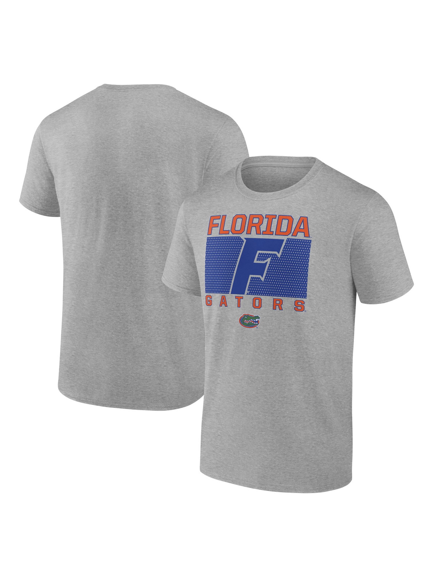 NCAA Florida Gators Men's Heather Gray Cotton Boxed Mascot Short Sleeve T Shirt