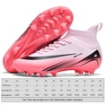 thumbnail image 2 of Hombres Mujeres Entrenamiento deportivo Atletismo tacón alto Top para niñas Biñas de fútbol Botas de campo de fútbol zapatillas, 2 of 9