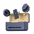 thumbnail image 2 of Microphone One-Trigger-Two 2.4G Wireless Microphone Magnetic Clip On Mic for Smartphone 50M Transmission Range Noise Cancelling Built-in Battery with Charging Case Replacement for, 2 of 7