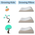 thumbnail image 2 of Memory Foam Contour Pillow, Cervical Adjustable Pillow for Kids, Sandwich Orthopedic Pillows for Neck Pain Relief, Ergonomic Memory Foam Neck Pillows for Side Sleepers, Small Size, 2 of 8