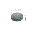 thumbnail image 2 of Puntas de Taco de Billar Uxcell de 12 mm de Diámetro, Paquete de 20, Color Gris, 2 of 5