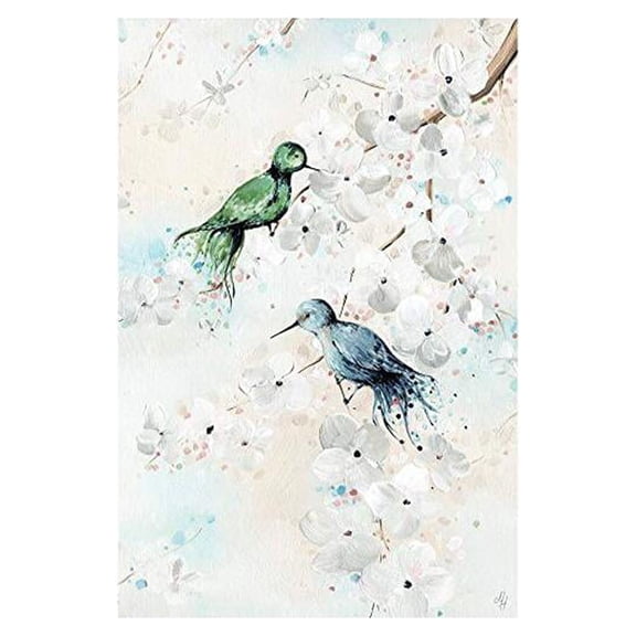 Marmont Hill Hummingbird Pair Painting Print on Wrapped Canvas