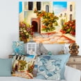 thumbnail image 2 of Designart ' The Mountain With Flowers With Little House I ' Nautical & Coastal Canvas Wall Art Print, 2 of 4