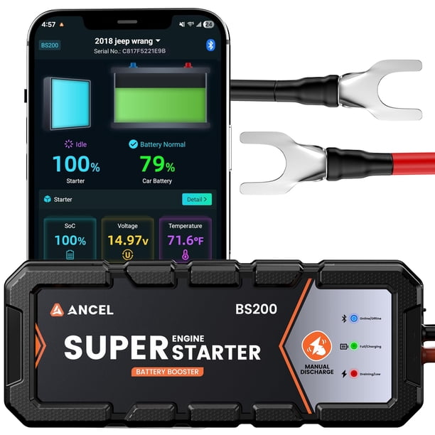 Super Starter ANCEL BS200: sistema de arranque conectado permanentemente con supercondensador, arran