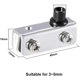 thumbnail image 2 of Sourcing Map Polished Chrome Glass Door Hinge 40x13x15mm, 2 of 3