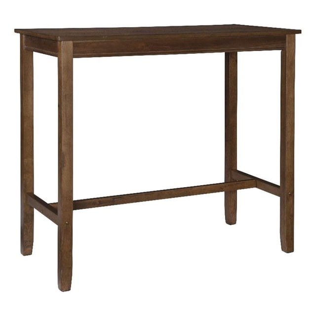 Linon Claridge Table de Pub Hauteur Bar en Bois de 42 Pouces, Fini Brun Rustique