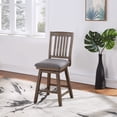 thumbnail image 2 of Mission Back Indoor Dining Room Swivel Stool Natural Bar Height - 29-32 in., 2 of 4