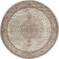thumbnail image 3 of Unique Loom Bromley Collection Area Rug - Midnight (5' 1" Round Light Brown/Ivory), 3 of 6