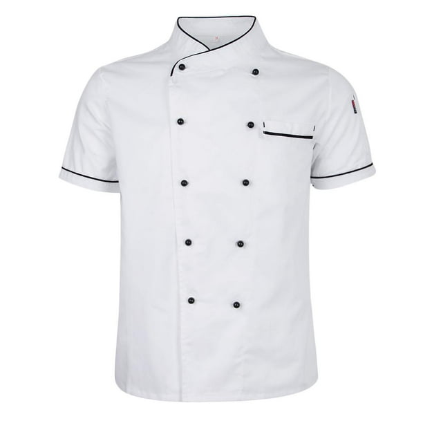 Chaqueta de manga corta, Chaqueta, Ropa, Chaqueta, Chef, Ropa de trabajo para hostelería, Trabajo 1Blanco